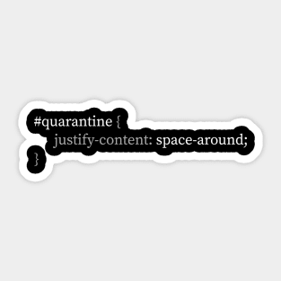 Quarantine space around Sticker